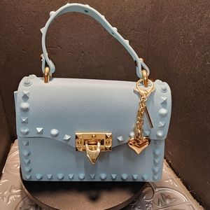 Blue studded handbag most wanted brand